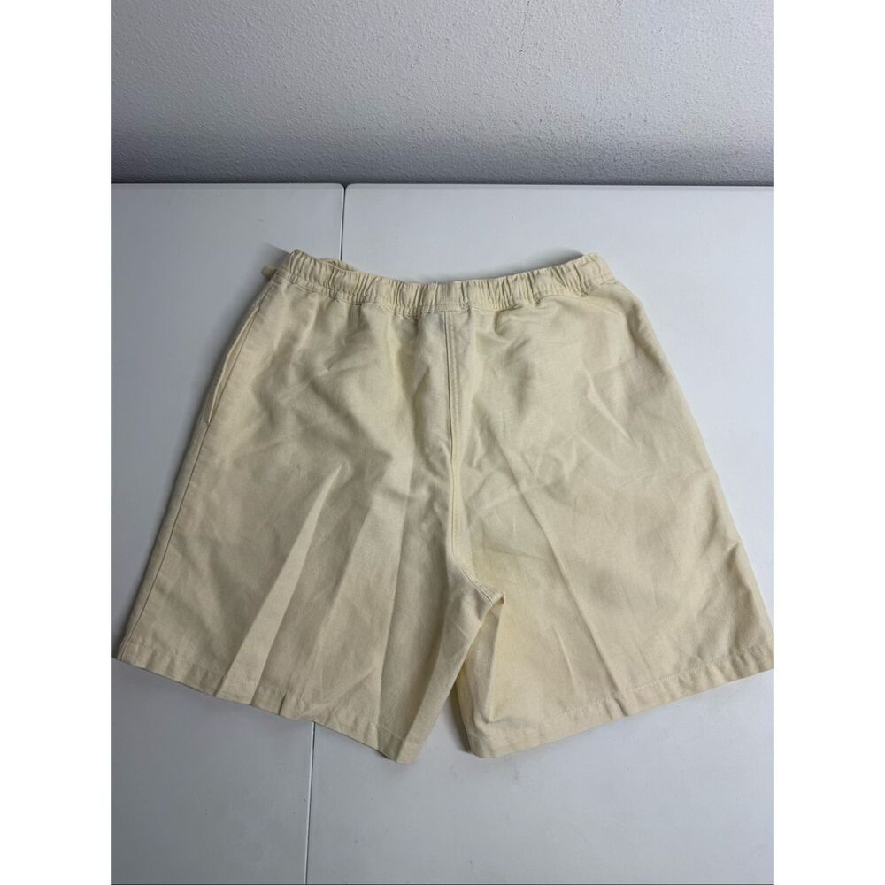 Style & Co Linen Blend Drawstring Shorts Women’s Sz S Ivory Cream Pull-On Casual - Picture 7 of 9